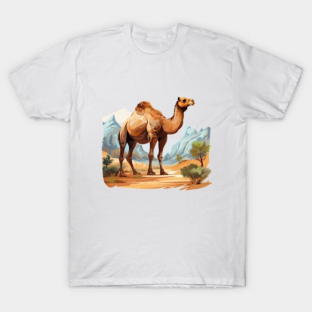 Desert Camel T-Shirt by zooleisurelife